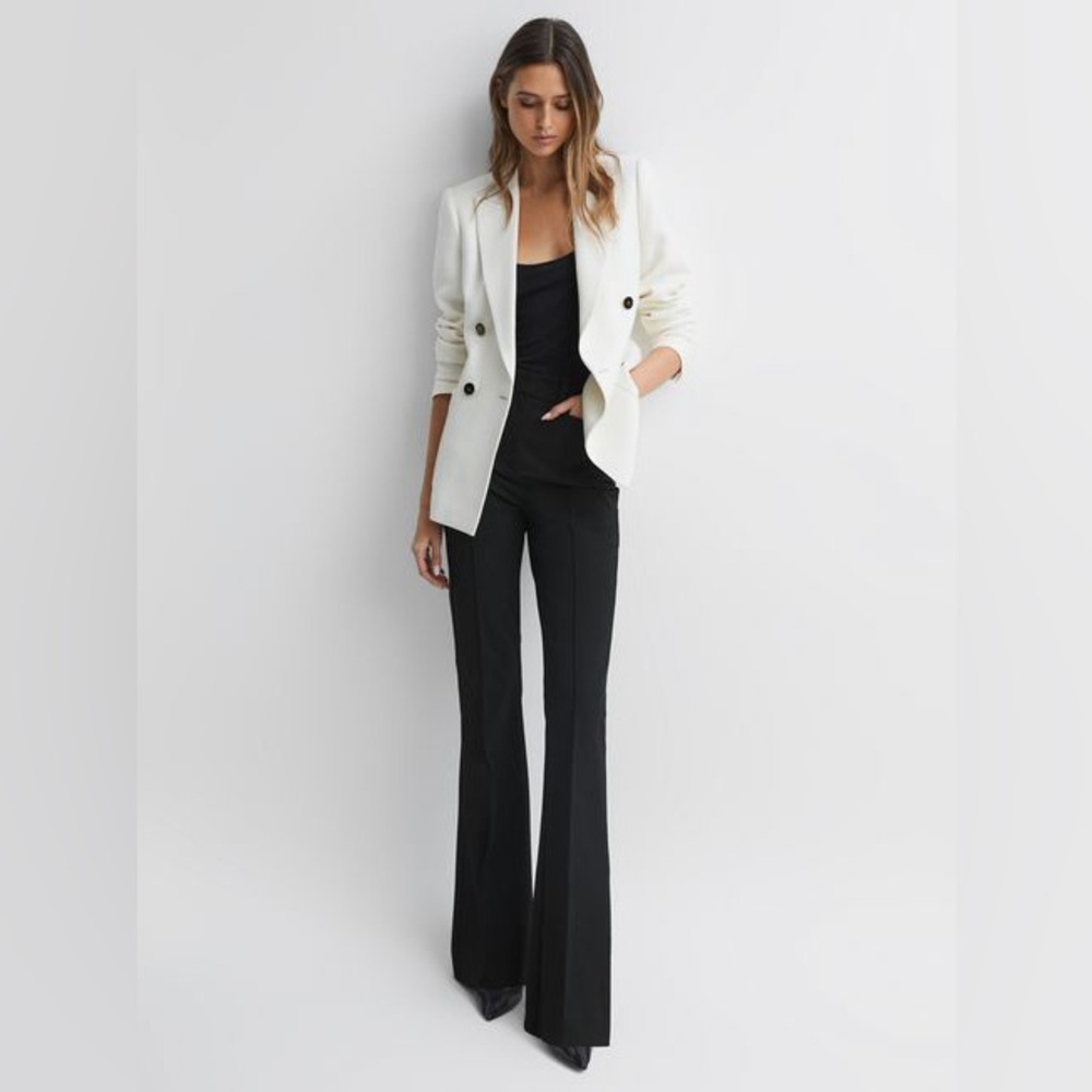 NWOT! Reiss DYLAN
FLARED HIGH RISE TROUSERS - Picture 5 of 6
